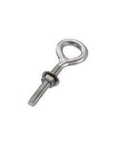Stainless Steel Long Eye Bolt (welded) w/washer and nut 1อัน