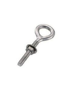 Stainless Steel Long Eye Bolt (welded) w/washer and nut 1อัน