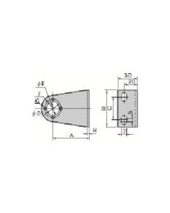 Bracket For Exhaust Cleaner FA Series 1อัน
