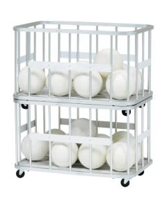 Aluminum stacking integrated basket