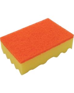 Soft Sponge Scourer Non Scratch Yellow 120อัน