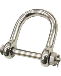 Stainless Steel Wide Screw Pin D-Shackle. Cotter Pin type 1อัน