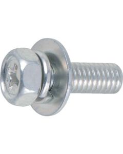 สลักเกลียวในตัว Abset P-3 สีขาว ไตรวาเลนท์ ขนาด M6X45 11 รวมอยู่ด้วย