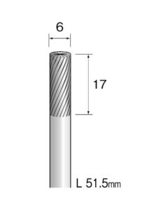 ดอกกัดคาร์ไบด์ Thrull cut Φ6 เส้นผ่านศูนย์กลางเพลา 6.0mm