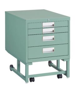 เกวียนสำหรับโต๊ะทำงานแบบ BCD 4 ลิ้นชัก H620 สีเขียว