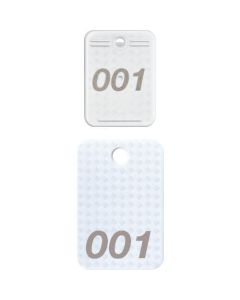 ตั๋วห้องรับฝากของ 1-20 สีขาว (รวม 20 คู่)