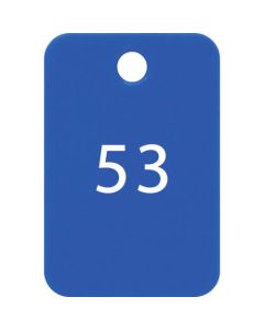 ป้ายนัมเบอร์ สี่เหลี่ยม เบอร์ใหญ่ 51-75 สีน้ำเงิน (รวม 25 ชิ้น)