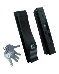 Universal double sliding door lock