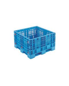 กล่องไม้พาเลท BJB-M/1111X65 พับได้ น้ำเงิน