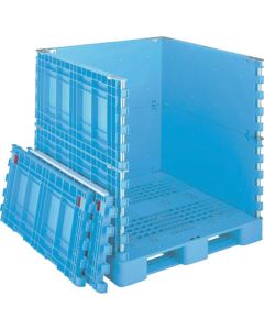 กล่องไม้พาเลท BJB-S/1111X115 บนและล่าง 1 ประตู 11 บาน สีน้ำเงิน