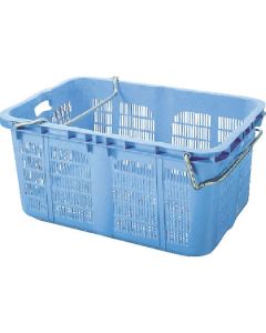 BK คอนเทนเนอร์ (แบบตะกร้า) BK-120H (มีหูหิ้ว) สีฟ้า