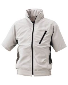 เครื่องปรับอากาศ Fujin clothes เสื้อแจ็คเก็ตแขนสั้น สีเทาเงิน x สีเทาเข้ม ไซส์ LL