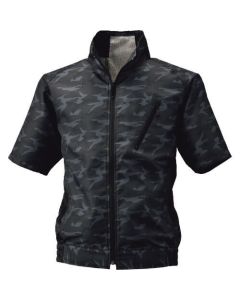 เครื่องปรับอากาศ Fujin เสื้อผ้าแจ็คเก็ตแขนสั้นลายพรางถ่านขนาด LL