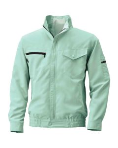 เครื่องปรับอากาศ Fujin เสื้อแจ็คเก็ตแขนยาว สีเขียวมอส ขนาดกลาง
