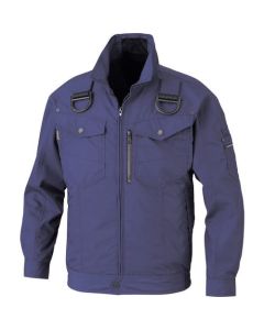 เครื่องปรับอากาศ Fujin เสื้อแจ็คเก็ตแขนยาว สีกรมท่า ไซส์ LL สำหรับสายรัดครบชุด