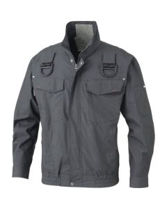 เครื่องปรับอากาศ Fujin เสื้อแจ็คเก็ตแขนยาวสีถ่านไซส์ M สำหรับสายรัดครบชุด