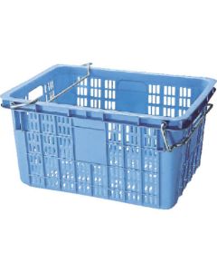 BK คอนเทนเนอร์ (แบบตะกร้า) BK-70 (มีหูหิ้ว) สีฟ้า