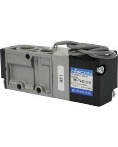 โซลินอยด์วาล์ว 4 ทาง 8AAC100V แหวนยาง 7V ซีรีส์เดี่ยว