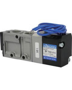 โซลินอยด์วาล์ว 4 ทาง 8AAC200V แหวนยาง 7V ซีรีส์เดี่ยว