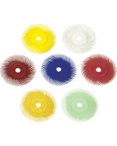 ขนแปรงเรเดียล #80 เทียบเท่า สีเหลือง 76.2 มม