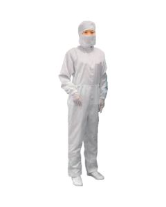เสื้อคลุมมีฮู้ดรีไซเคิลทางเคมี - สีขาว - 5L