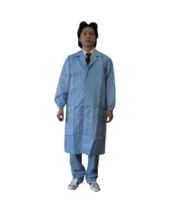 เสื้อโค้ท (กระดุมคอเทเลอร์) - สีน้ำเงิน - 5L