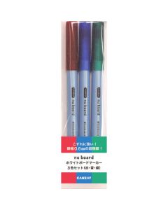 ปากกาไวท์บอร์ด ชุด 3 สี (แดง/น้ำเงิน/เขียว)