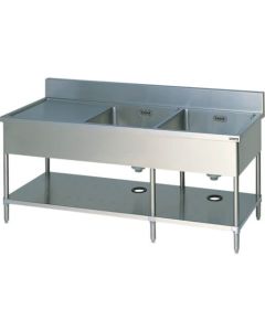 Double-basin Sinks with Drainboard (with Hoses) 1อัน