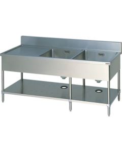 Double-basin Sinks with Drainboard (with Hoses) 1อัน