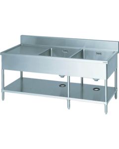 Double-basin Sinks with Drainboard (with Hoses) 1อัน