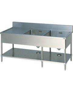 Double-basin Sinks with Drainboard (with Hoses) 1อัน