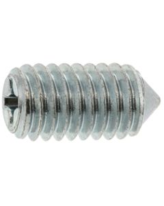 Zinc Blue Cr6+  (+) Set screw ( Sword tip point)  6 X 10.0  กล่องละ 500 เส้น