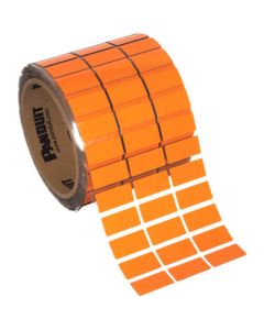 ป้ายชื่อป้ายเครื่องพิมพ์แบบถ่ายโอนความร้อน ภายใน/ภายนอก สีส้ม C100X050AUT