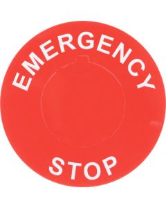 Raised Panel Label. Pre-Printed Emergency Stop ถุงละ 25แผ่น