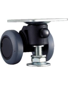 Plate Type Double Wheel Caster Caspad  (elastomer wheel)