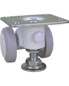 Plate Type Double Wheel Caster Caspad  (elastomer wheel)