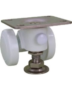 Plate Type Double Wheel Casters Caspad (nylon wheel)