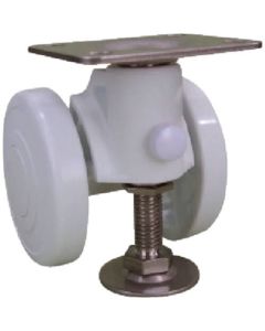 Plate Type Double Wheel Casters Caspad (nylon wheel)