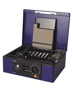 ตู้เซฟพกพา CB-8770 สีน้ำเงิน ขนาด A4