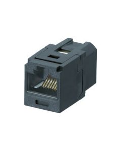 อะแดปเตอร์ Category 5E JJ (แจ็ครีเลย์ RJ45) สีดำ