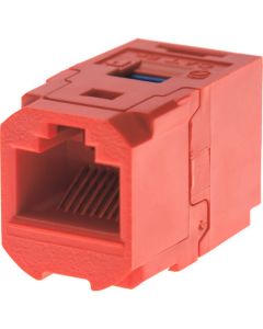 อะแดปเตอร์ Category 6 JJ (แจ็ครีเลย์ RJ45) สีแดง