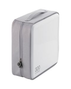CD.DVD Wallet/Semi hard/with fastener/320 pieces/White 1อัน