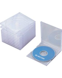 Jewel Case for CD.DVD.BD/Plastic material/for 1piece/Pack of 10/Clear ชุดละ 10แผ่น