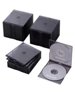 Jewel Case for CD.DVD.BD/Slim PP material/for 2piece/Pack of 50/Clear Black ชุดละ 50แผ่น