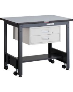 Workbench with Free Casters c/w 2 Drawer
