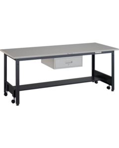 Workbench with Free Casters c/w 1 Drawer