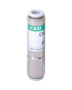 Compact check valve with push-in fitting