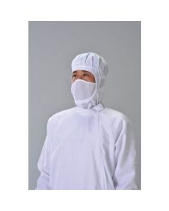 เสื้อฮู้ดพร้อมหน้ากาก สีขาว L