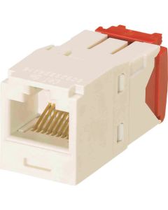 ประเภท 5E แจ็คโมดูลาร์ RJ45 UTP TG ชนิดสีขาวนวล CJ5E88TGIW