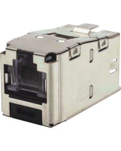 Cat5e Spring Shuttered Jack, Shielded